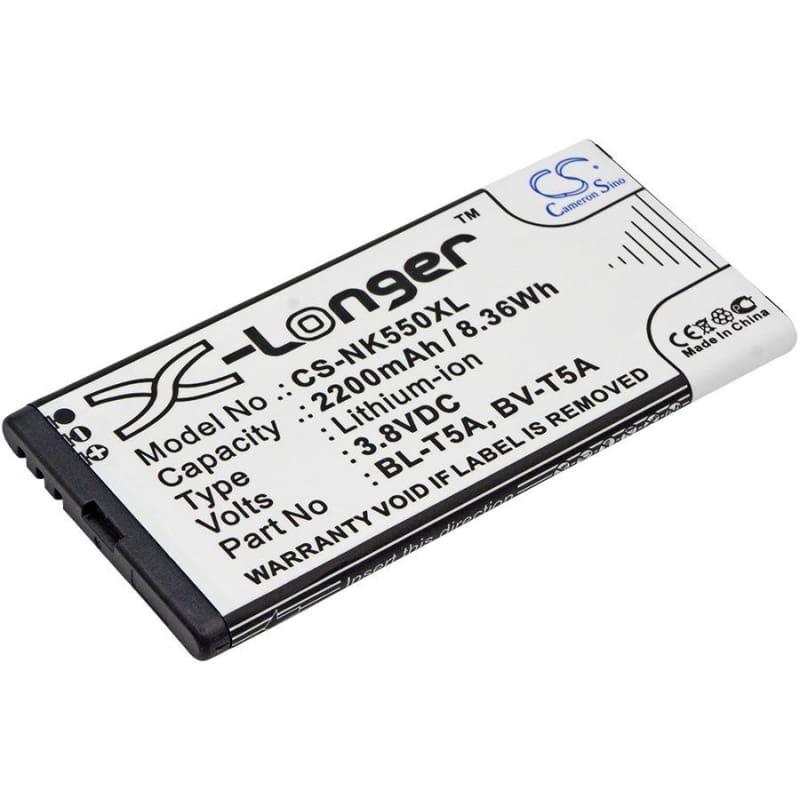 Battery for Nokia RM-1038, Microsoft RM-1038 3.8V 2200mAh