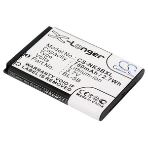 Premium Battery for Blu Bar Q 3.7V, 750mAh - 2.78Wh