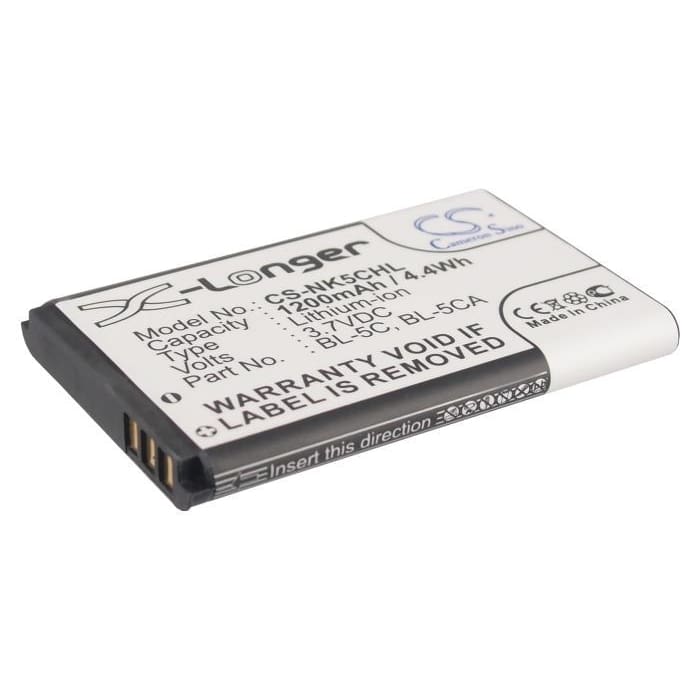 Premium Battery for Nokia C1, C1-01, C1-02 3.7V, 1200mAh - 4.44Wh