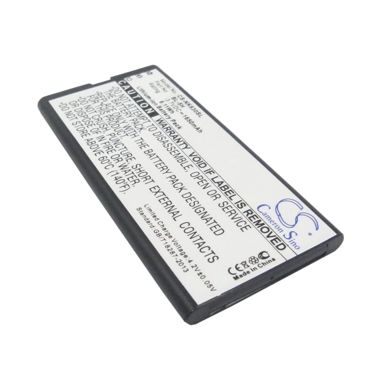 Battery for Nokia RM-975, Microsoft RM-975 3.7V 1650mAh