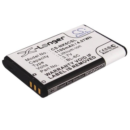 Premium Battery for Nokia 2115i, 2116, 2116i 3.7V, 1100mAh - 4.07Wh