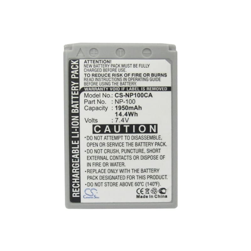 Premium Battery for Casio Exilim Pro Ex-f1, Exilim 7.4V, 1950mAh - 14.43Wh