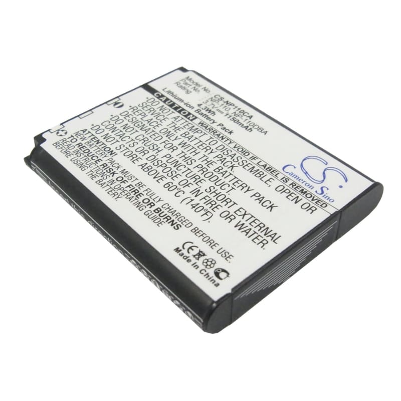 Premium Battery for Casio Exilim Ex-z200, Exilim Ex-z2000, 3.7V, 1150mAh - 4.26Wh