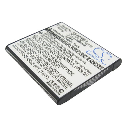 Premium Battery for Casio Exilim Ex-ex-s200bk, Exilim Ex-s200, 3.7V, 630mAh - 2.33Wh