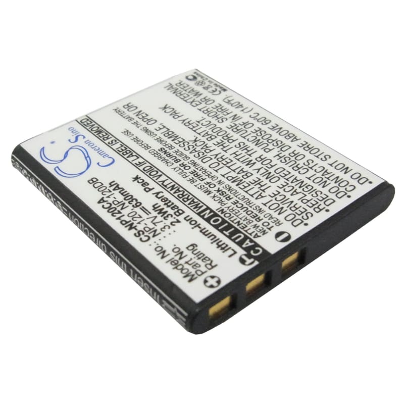 Premium Battery for Casio Exilim Ex-ex-s200bk, Exilim Ex-s200, 3.7V, 630mAh - 2.33Wh