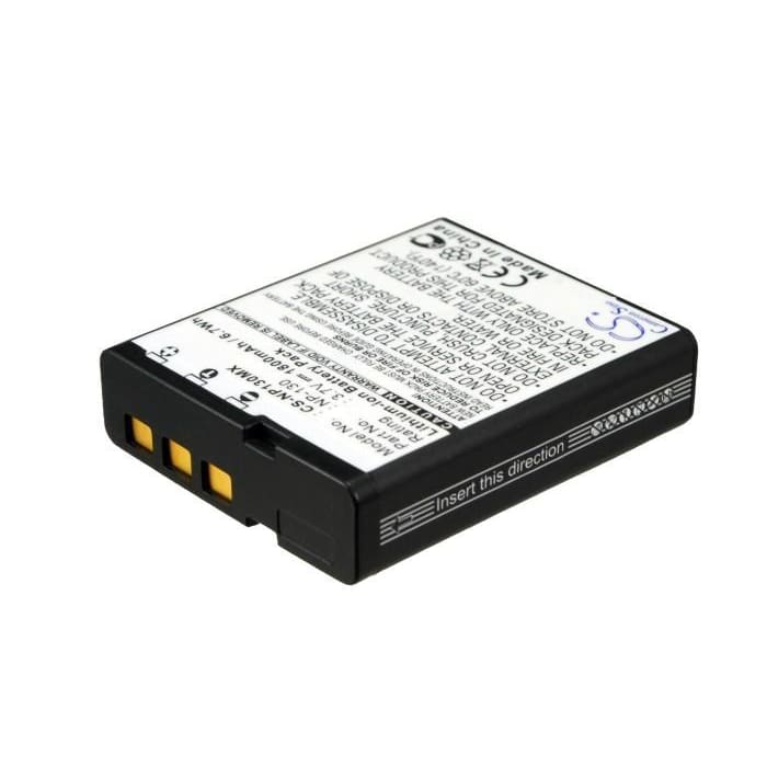 Premium Battery for Casio Exilim Ex-fc300s, Exilim Ex-h30, 3.7V, 1800mAh - 6.66Wh