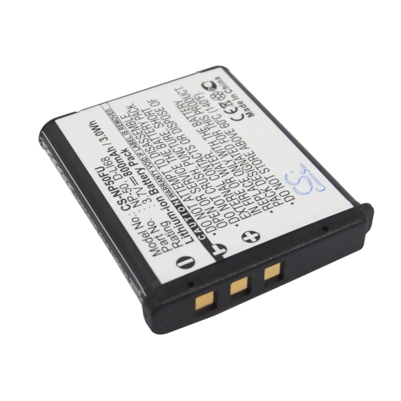 Premium Battery for Fujifilm Finepix F100fd, Finepix F200exr, 3.7V, 800mAh - 2.96Wh