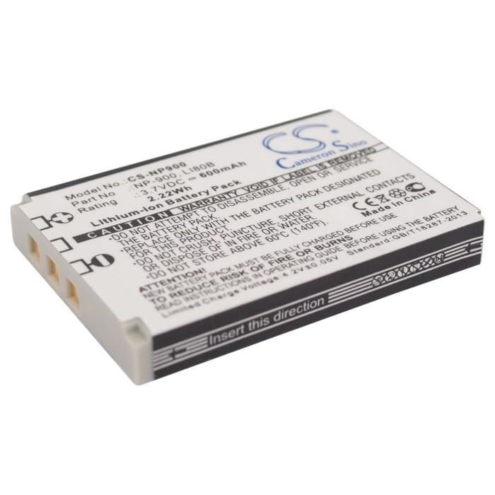 Premium Battery for NP-900, Bats4, 3.7V, 600mAh - 2.22Wh