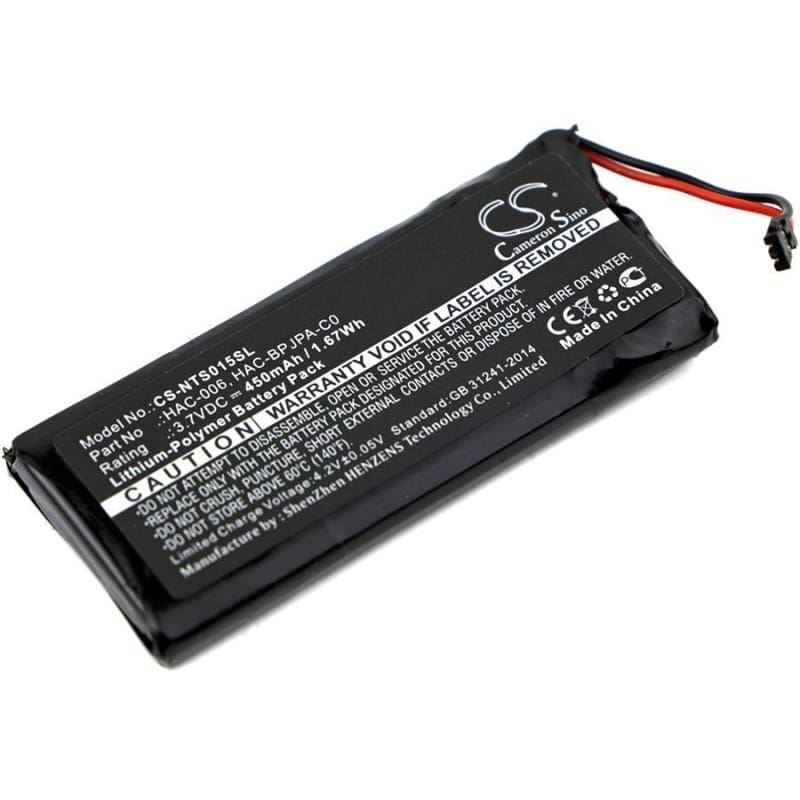 Premium Battery for Nintendo, Hac-015, Hac-016, Hac-a-jcl-c0 3.7V, 450mAh - 1.67Wh