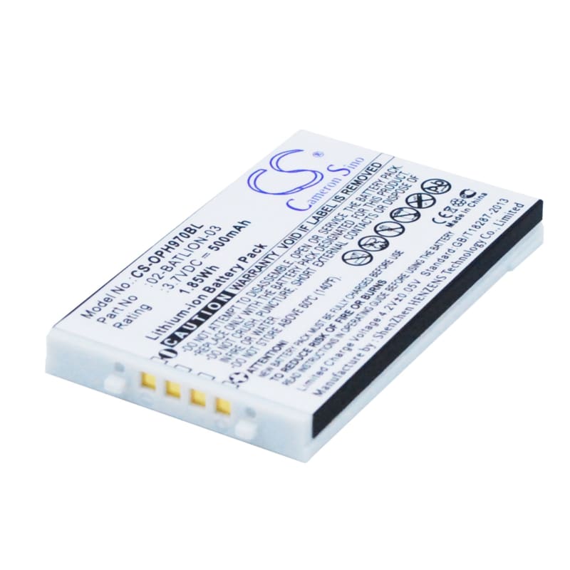 Premium Battery for Opticon Opl-9700, Opl-9712, Opl-9723 3.7V, 500mAh - 1.85Wh