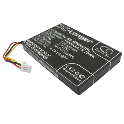 Premium Battery for Opticon Opl-9714, Opl-9715, Opl-9815 3.7V, 1000mAh - 3.70Wh