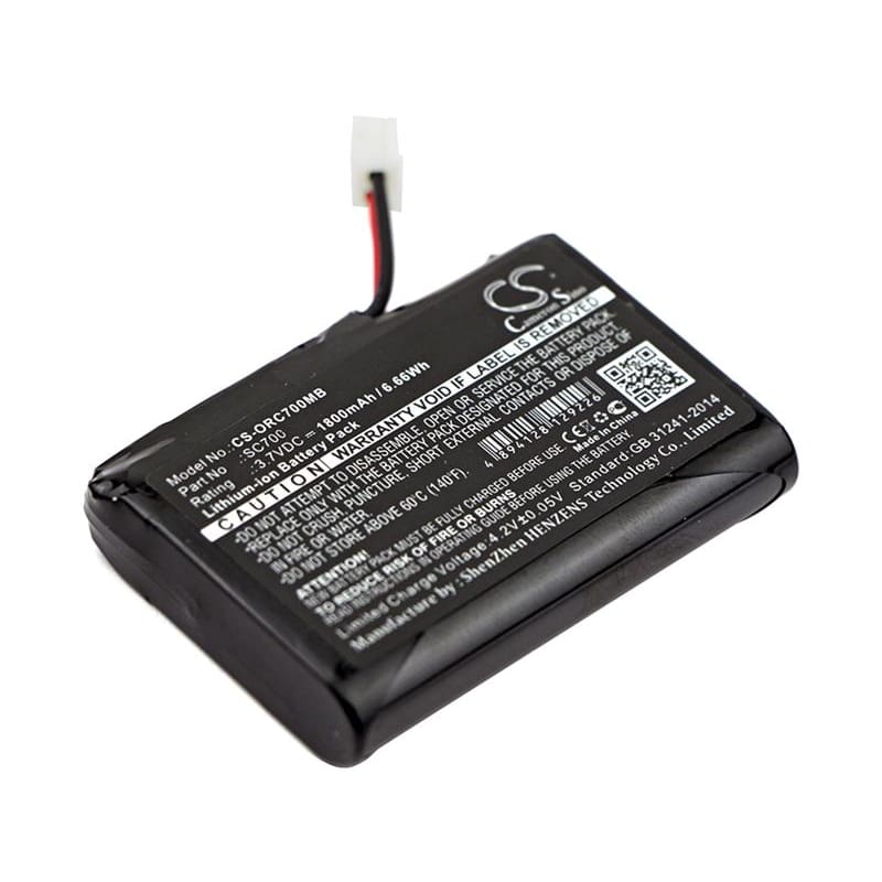 Premium Battery for Oricom, Sc700, Sc705, Secure 700 3.7V, 1800mAh - 6.66Wh