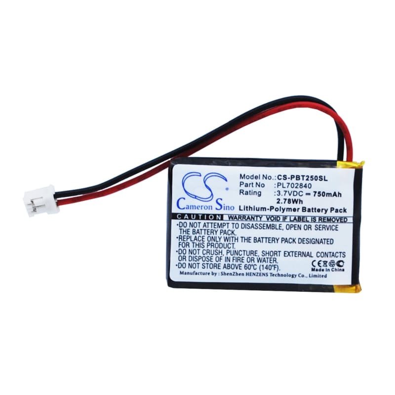 Premium Battery for Philips Bt2500, Bt2500w, Bt2500b 3.7V, 750mAh - 2.78Wh