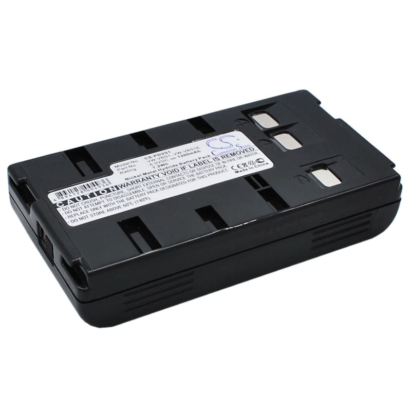 Premium Battery for Panasonic Nv-3ccd1, Nv-61, Nv-63, Nv-g1, 6V, 1200mAh - 7.20Wh