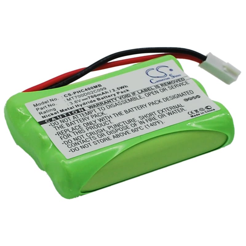 Premium Battery for Philips, Ceptf, Sbc-eb3655, Sbc-sc368 3.6V, 700mAh - 2.52Wh