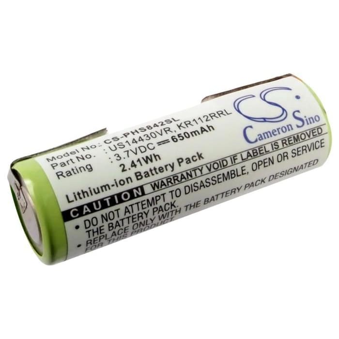 Premium Battery for Philips Hs8420, Hs8420/23 3.7V, 650mAh - 2.41Wh