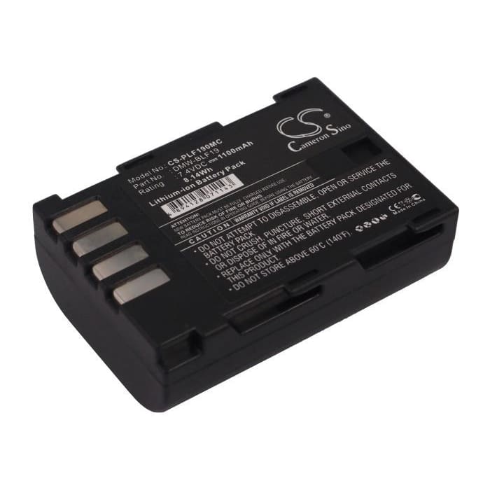 Premium Battery for Panasonic Lumix Dmc-gh3, Lumix Dmc-gh3a, 7.4V, 1100mAh - 8.14Wh