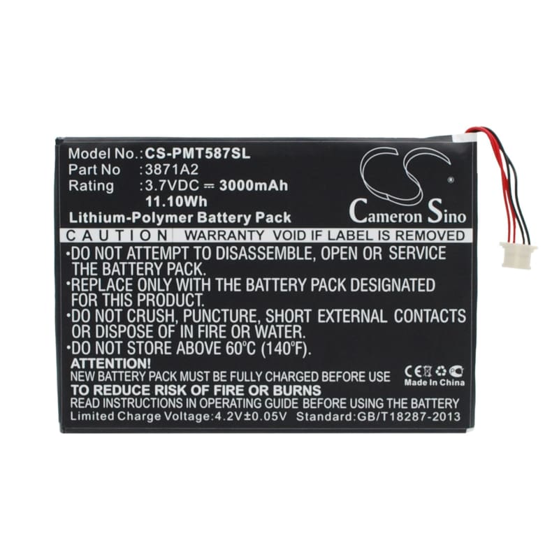 New Premium Tablet Battery Replacements CS-PMT587SL