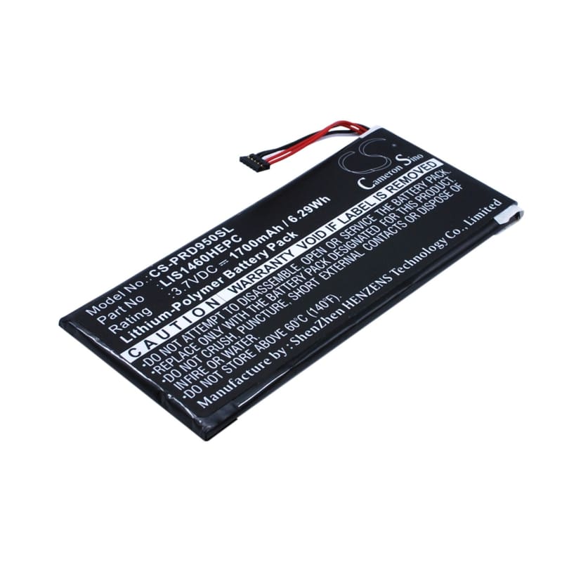Premium Battery for Sony Prs-950, Prs-950sc 3.7V, 1700mAh - 6.29Wh