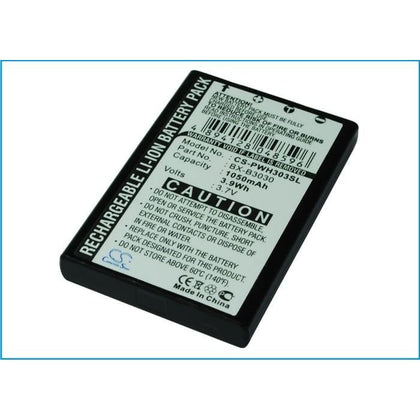 Premium Battery for Panasonic Wx-h3030, Wx-t3020, Attune 3020 3.7V, 1050mAh - 3.89Wh