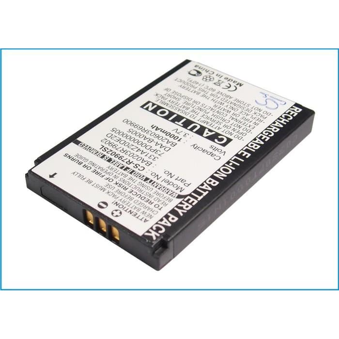 Premium Battery for Creative Nomad, Nomad Muvo2, Nomad Jukebox Zen Xtra 3.7V, 1000mAh - 3.70Wh