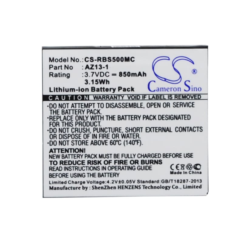 Premium Battery for Xiaoyi Az13-1, Az13h, Ydxj01xy 3.7V, 850mAh - 3.15Wh