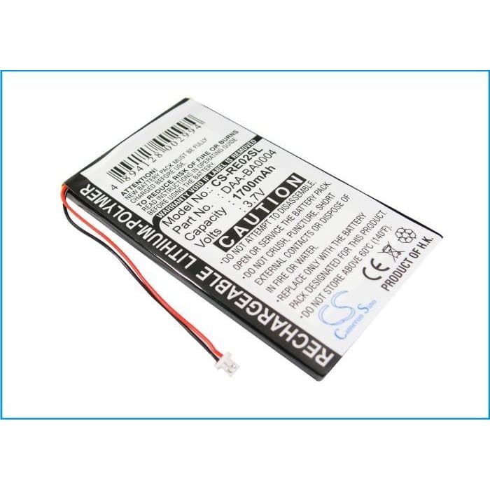 Premium Battery for Creative Labs Nomad Jukebox Zentouch, Zen Touch 20gb, Zen Touch 40gb 3.7V, 1700mAh - 6.29Wh