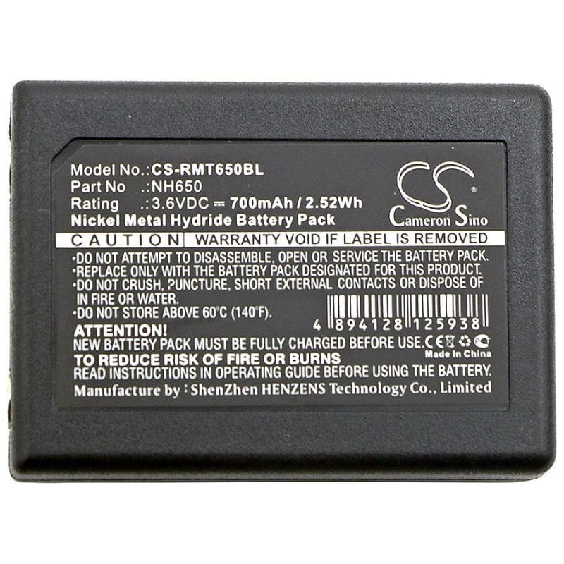 Premium Battery for Ravioli Joy, Lnh650 3.6V, 700mAh - 2.52Wh