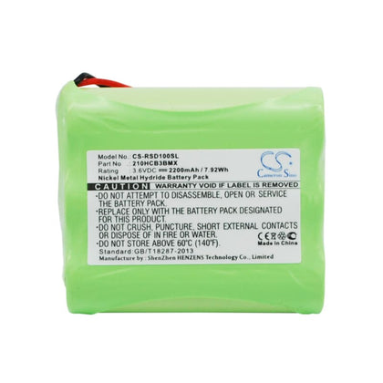 Premium Battery for Roberts Sports Dab1 3.6V, 2200mAh - 7.92Wh