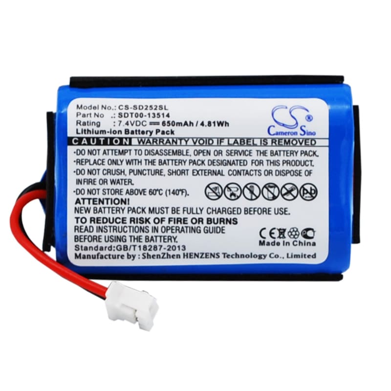 Premium Battery for Sportdog Sd-2525 Prohunter Transmitter, Sd-2525 Transmitter, Prohunter 2525 7.4V, 650mAh - 4.81Wh