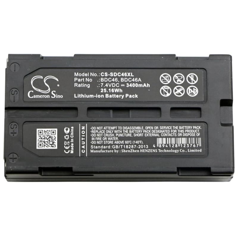 Premium Battery for Pentax, Da020f, Rca, Cc-8251, Pro-v730 7.4V, 3400mAh - 25.16Wh