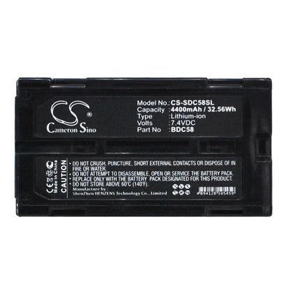 Premium BDC58 Battery for Sokkia Srx Robotic Total Stations, Setx Total Stations, And Grx1 Gps Receivers 7.4V, 4400mAh - 32.56Wh
