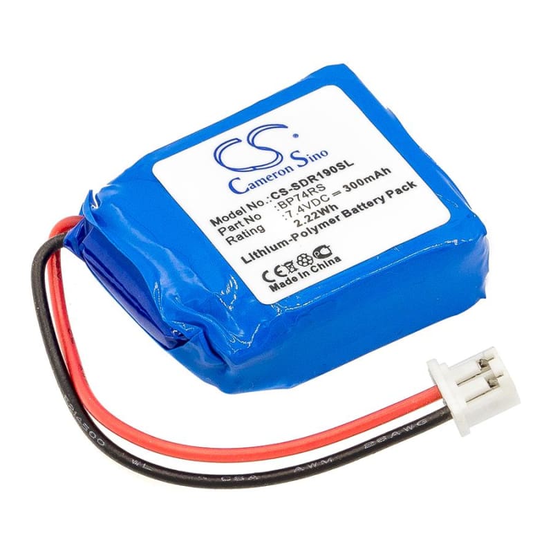 Premium Battery for Dogtra, 1900s Receiver, 1902s Receiver 7.4V, 300mAh - 2.22Wh