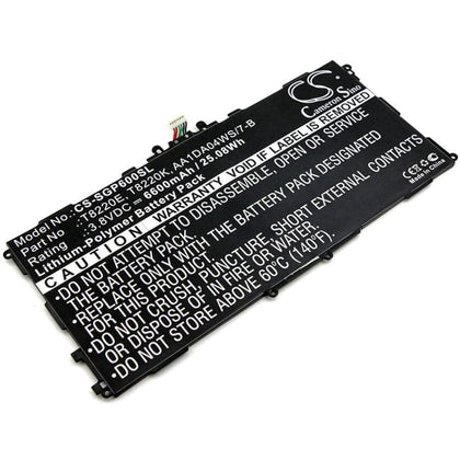 Premium Battery for Samsung Sm-p600, Sm-p601, Galaxy Note 10.1 3.8V, 6600mAh - 25.08Wh
