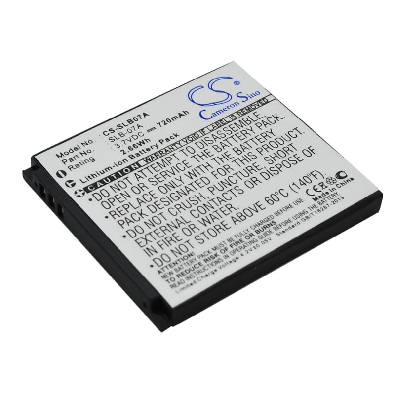 Premium Battery for Samsung St50, St500, St550, St600, 3.7V, 720mAh - 2.66Wh