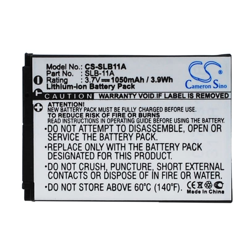Premium Battery for Samsung Ex1, St1000, St5000, Tl240, 3.7V, 1050mAh - 3.89Wh