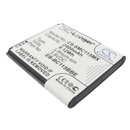 Premium Battery for Samsung Galaxy K Zoom, Galaxy 3.8V, 2400mAh - 9.12Wh