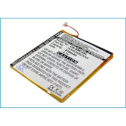 Premium Battery for Samsung Yp-cp3, Yp-cp3ab/xsh (4g), Yp-cp3ab/xsh (8g) 3.7V, 810mAh - 3.00Wh