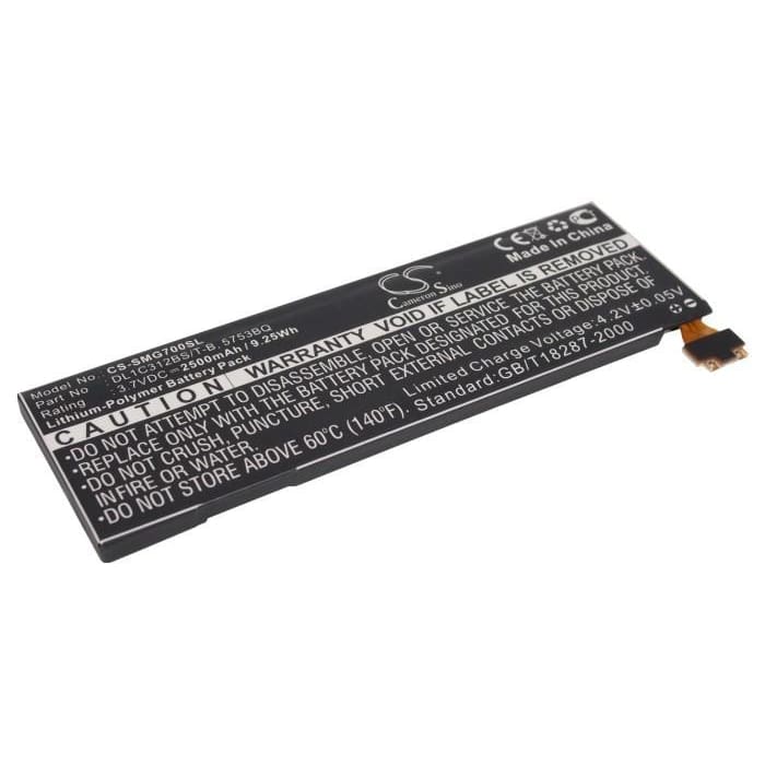 Premium Battery for Samsung Galaxy Player 5.0, Yp-g70c/naw, Yp-g70cwy/xaa 3.7V, 2500mAh - 9.25Wh