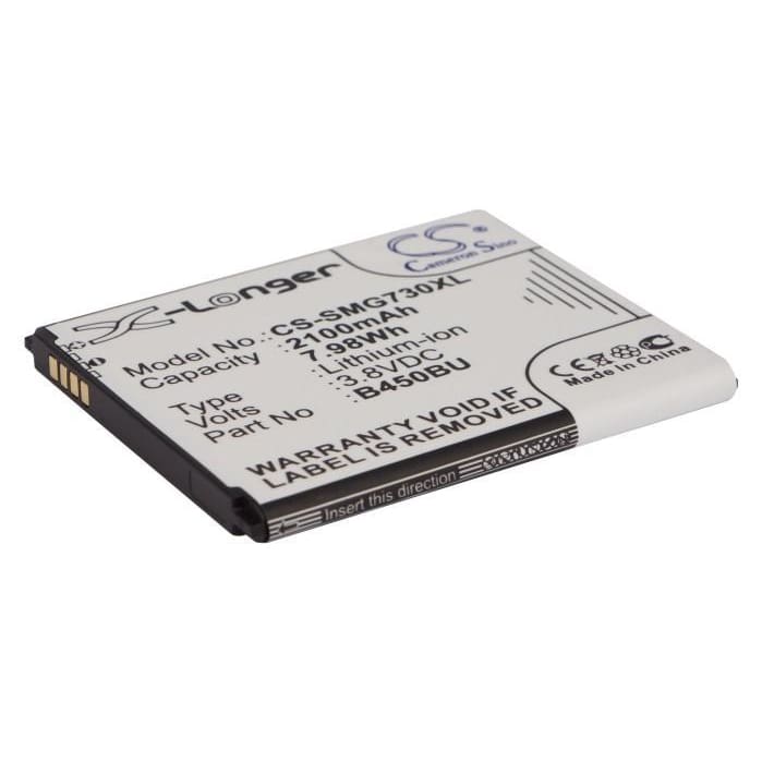 Battery for Samsung Afyon, SM-G730, GT-I1819 3.8V 2100mAh