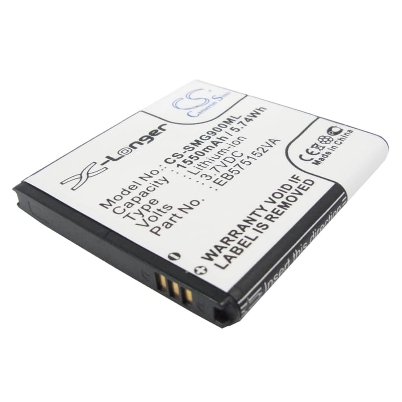 Battery for AT&T Epic 4G, Samsung Cetus, T-Mobile Vibrant 3.7V 1550mAh