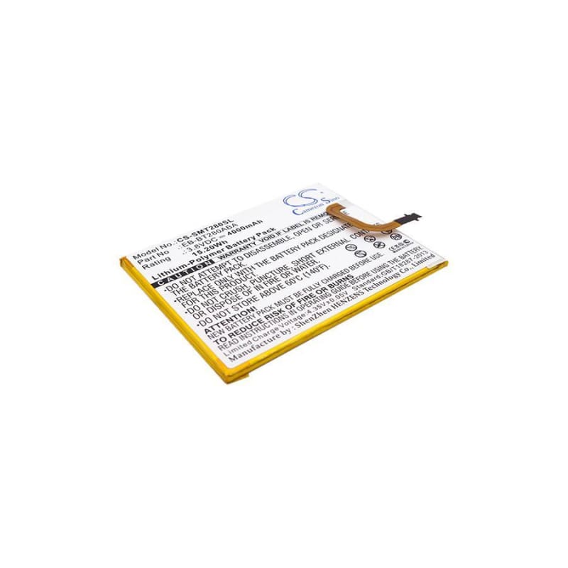 Premium Battery for Samsung Galaxy Tab E 7.0 2016 4g Lte, Sm-t280, Sm-t285 3.8V, 4000mAh - 15.20Wh