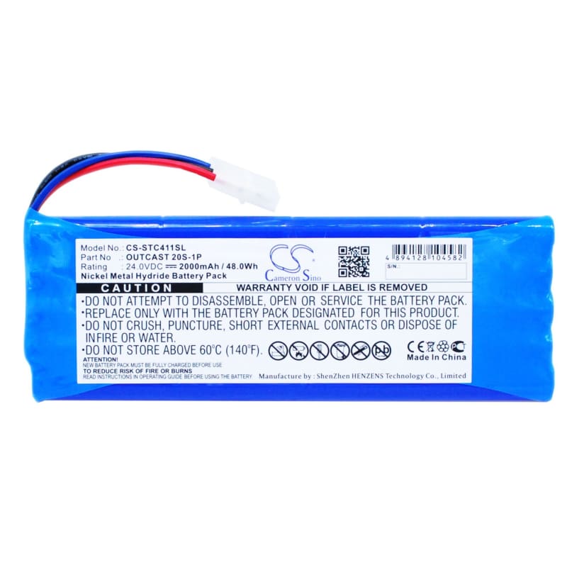 Premium Battery for Soundcast Outcast Ico 421, Ico411a, Ico410, Ico411a-4n 24.0V, 2000mAh - 48.00Wh