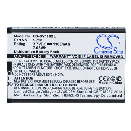 Premium Battery for Sieval Sv-118 3.7V, 1900mAh - 7.03Wh