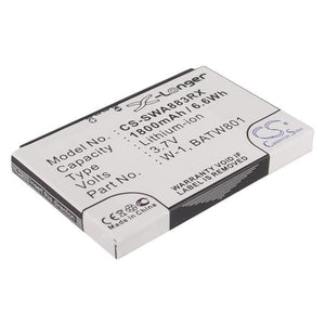 Premium Battery for Sprint Aircard 753s, Aircard 754s, Aircard 801s 3.7V, 1800mAh - 6.66Wh