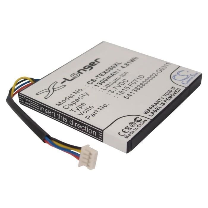 Premium Battery for Texas Instruments Ti-nspire Cx, Ti-nspire Cx Cas, N2/ac/2l1/a 3.7V, 1300mAh - 4.81Wh