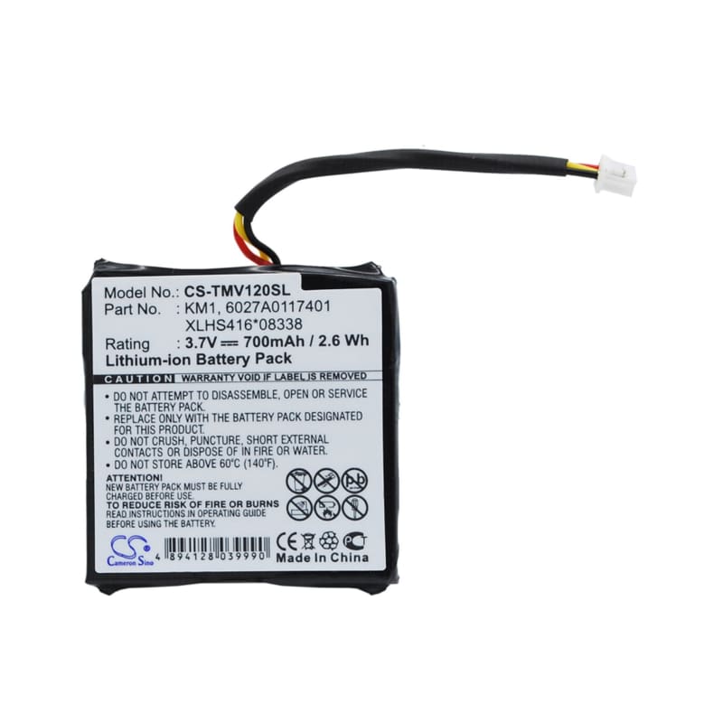 Battery for TomTom 4EH44, Via 120, Via 125 3.7V 700mAh