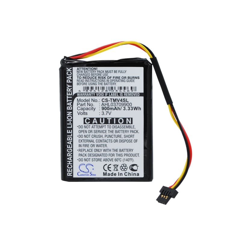 Battery for TomTom One V4, 4EE0.001.22, One V4 Assist 3.7V 900mAh