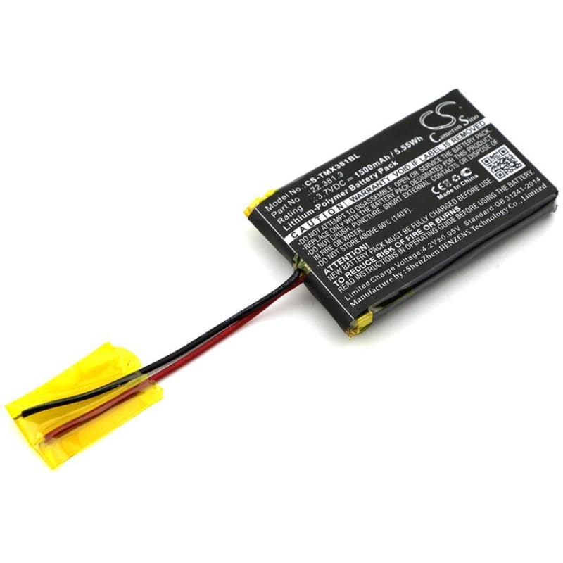 Premium Battery for Teleradio Tg-tx-mnl 3.7V, 1600mAh - 5.92Wh
