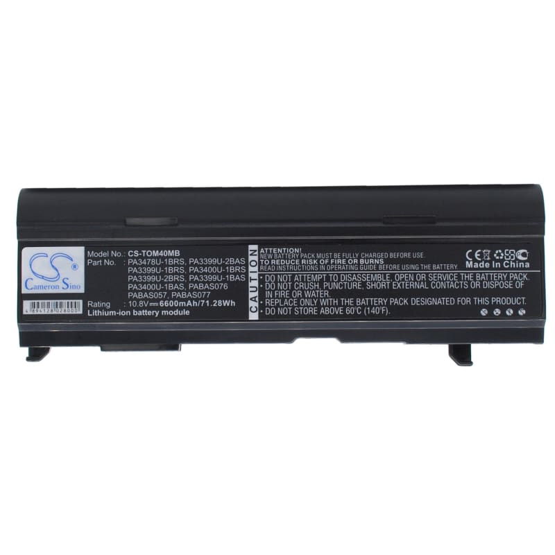 New Premium Notebook/Laptop Battery Replacements CS-TOM40MB